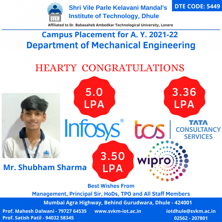 Mechanical Engineering SVKM'sIOT, Dhule